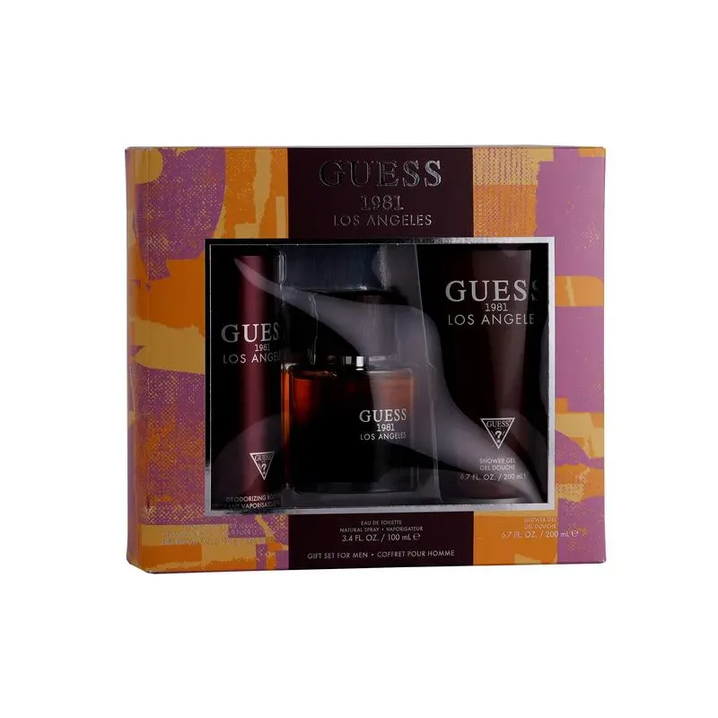 Guess-1981-Los-Angeles-EDT-For-Men-100ML-Set-1731388812538 GUESS LOS ANGELES HIM EDT 100ML 3PCS SET - Image 1